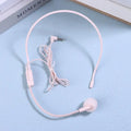 1Pcs 3.5mm Plug Microphone; Wired Speech Teaching Headset for Meetings Oasis Select Pink