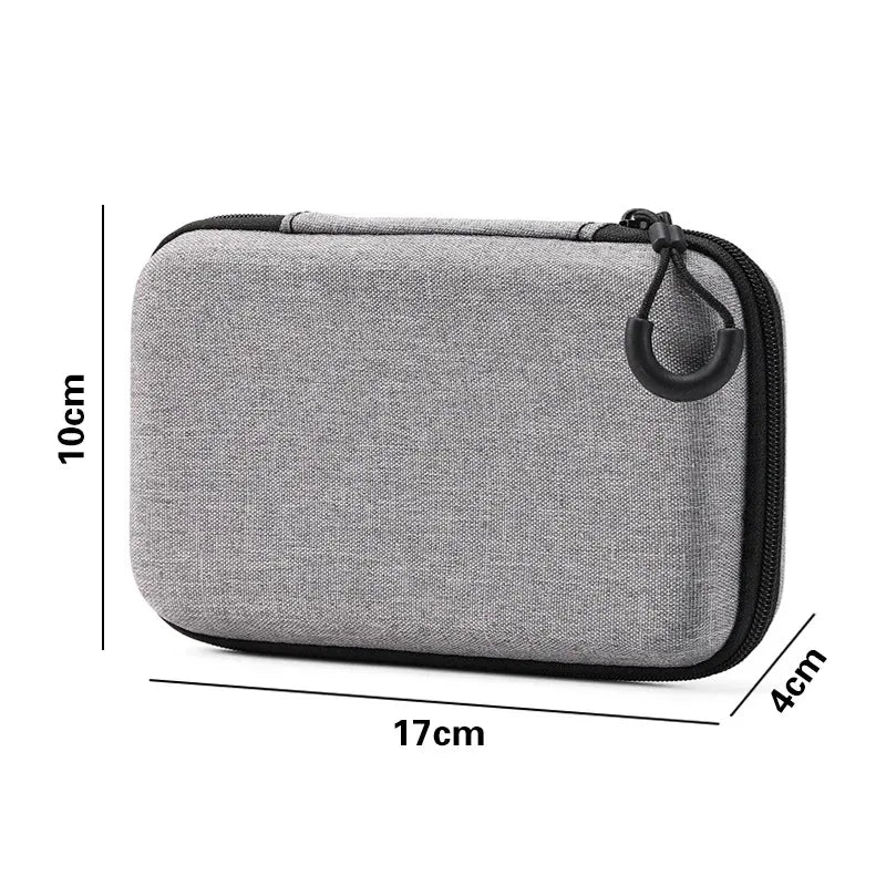 Portable Electronics Organizer Bag for Earphones Charger Cables Hard Drive EVA Hard Shell with Zipper Travel Case Carrying Pouch Oasis Select Rectangle 2