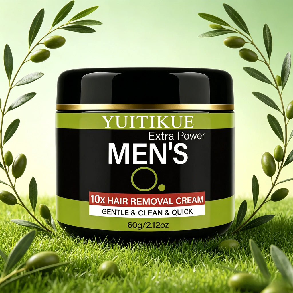 YUITIKUE Extra Power Men's Hair Removal Cream, Mild & Clean, Dissolves Hair Gently, No Irritation for All Skin Types Oasis Select 1pc