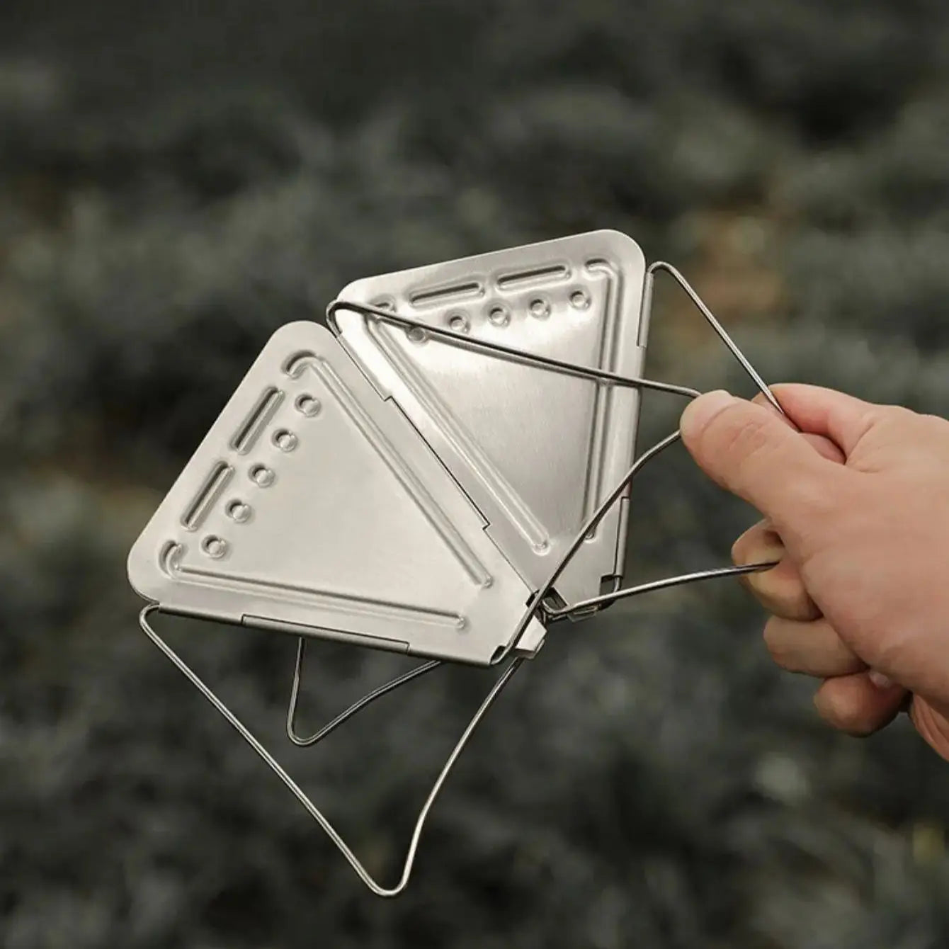 1PC Portable Outdoor Camping Coffee Filter Holder Stainless Steel Folding Funnel with Stand Filter Cup Coffee Drip Holder Oasis Select