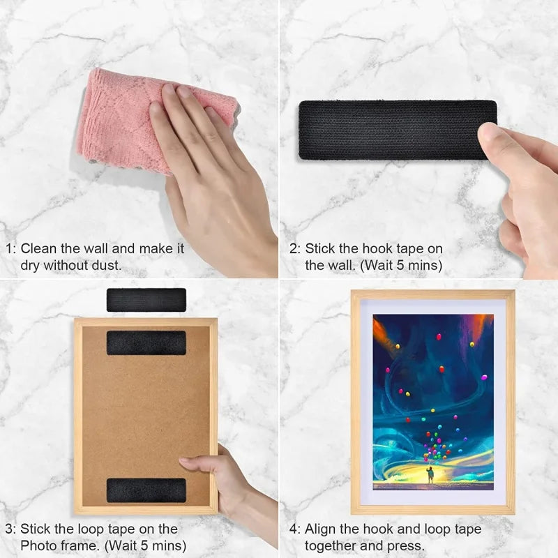 Self-Adhesive Fastener Tape Extra Strong Home Carpet Fixing Sticker Auto Adhesive Fixing Double Side Hook-and-loop Fastener Oasis Select