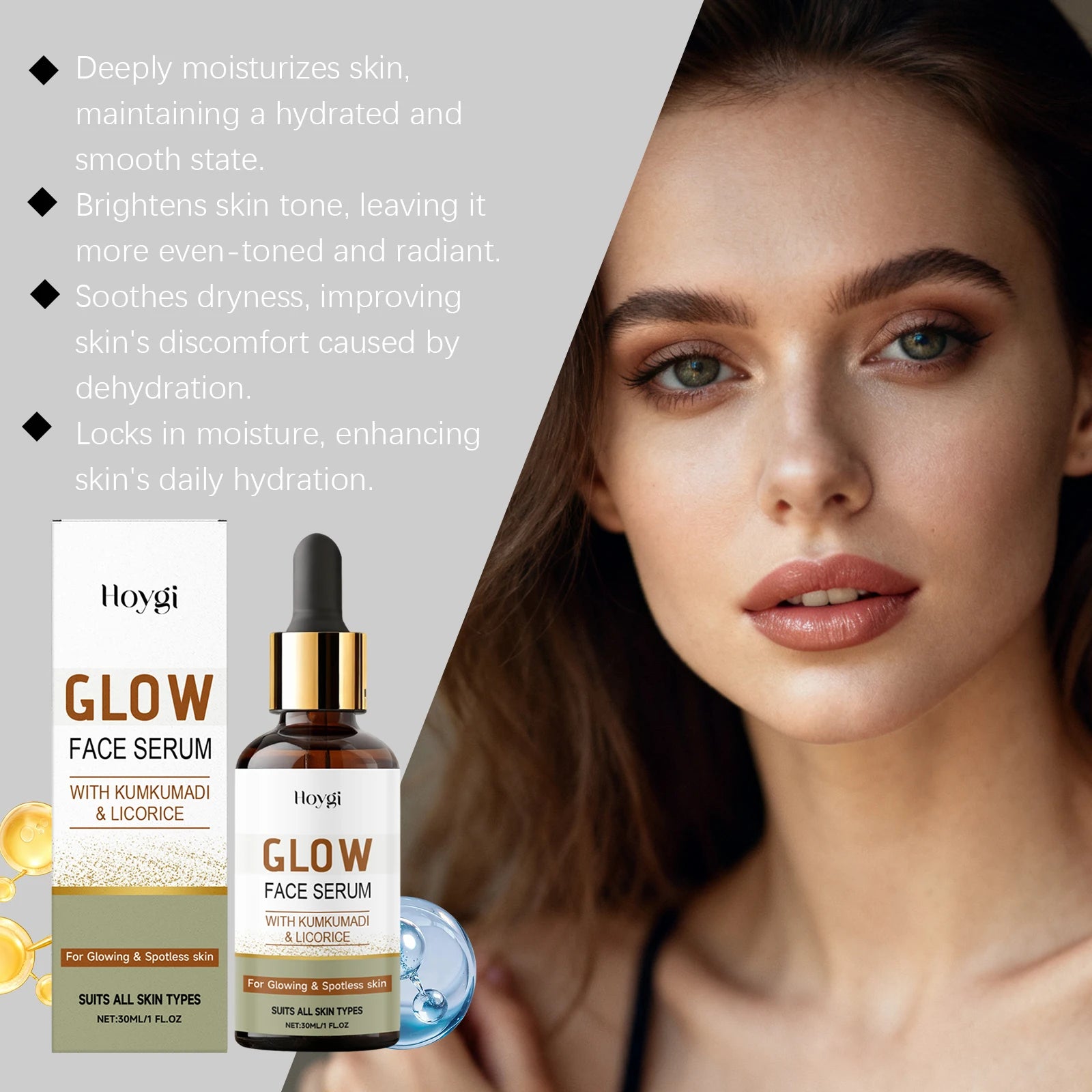 Hoygi Hydrating Face Serum – Lightweight Moisturizing