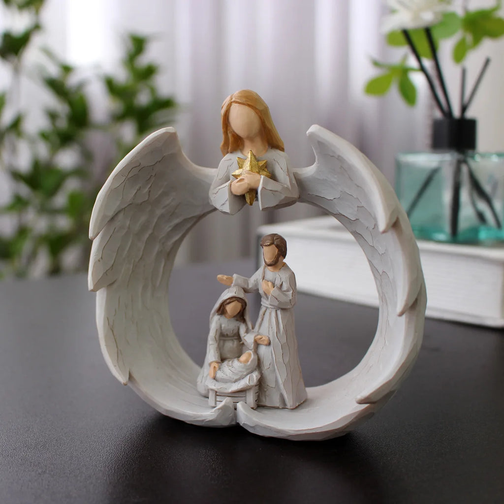 Angel Ornament Home Garden Ornament Creative Jesus Ornament Home Decor Oasis Select