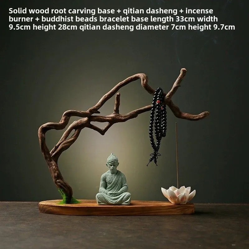 Natural Solid Wood Root Carving Decoration Creative Home Living Room Decoration Crafts Weathered Wood Root Zen Decoration Oasis Select A
