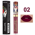 1pcs Matte Lip Gloss - Long-Lasting, Waterproof, Non-Fading, for All Skin Types - Vibrant Red Shades with Floral & Skull Designs Oasis Select 02