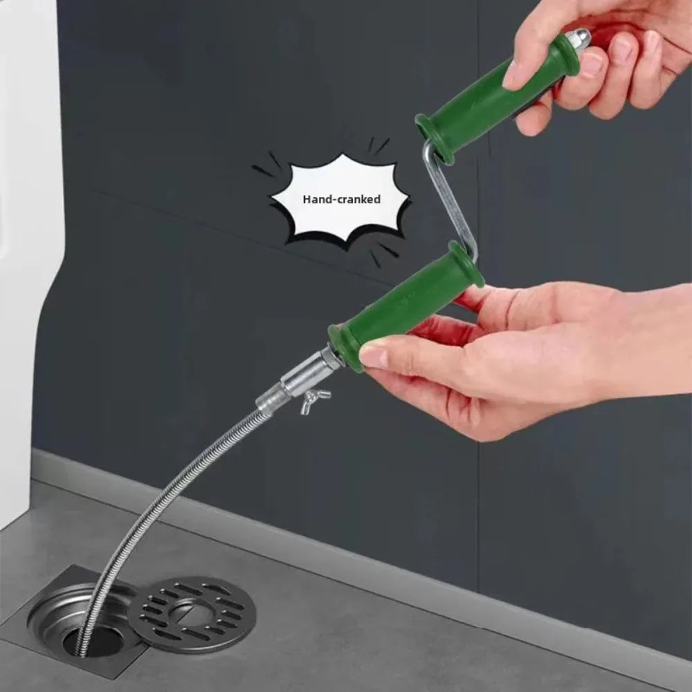 Toilet, floor drain, kitchen, toilet and bathroom blockage unclogging spring, household power tool, sewer unclogging wonder Oasis Select