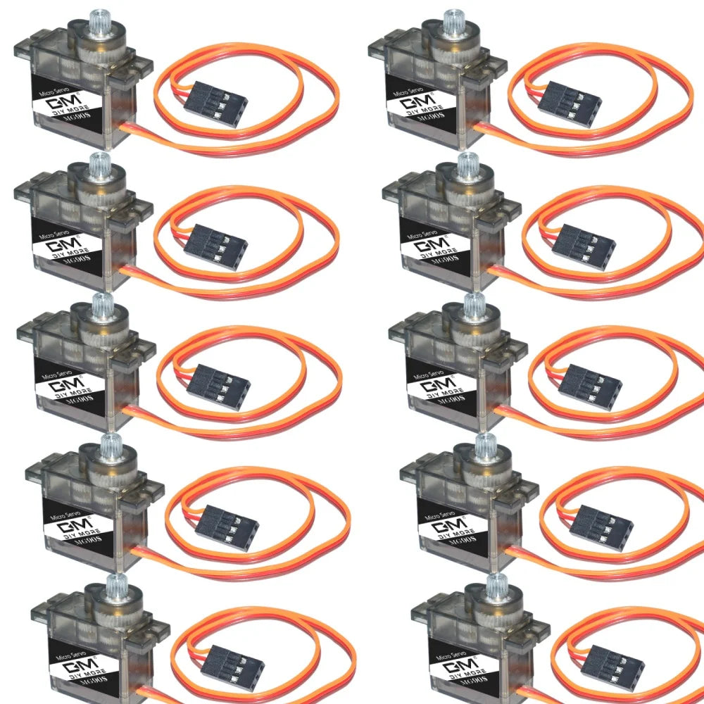 1/6/10/20 Pcs MG90S Servo All Metal Gear 9g Upgraded Version For Helicopter Plane Boat Car MG90 9G Trex 450 RC Robot DIY Oasis Select 10pcs