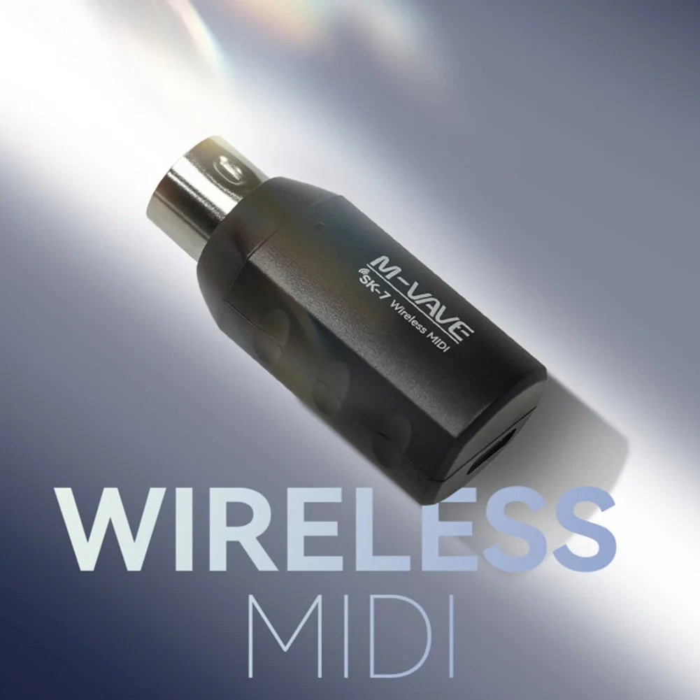 1PC Wireless Transmission Line For M-VAVE SK7 For MIDI Keyboards 2.4GHz Rechargeable Adapters Controllers Accessories Oasis Select