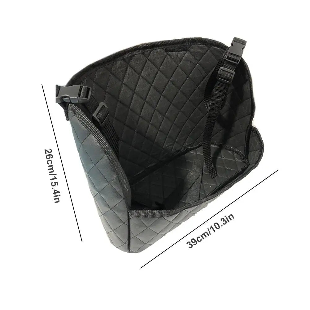 Car Seat Middle Hanger Storage Bag Pu Leather Large Capacity Handbag Holder Between Seats Tissue Water Cup Pocket Organizers Oasis Select