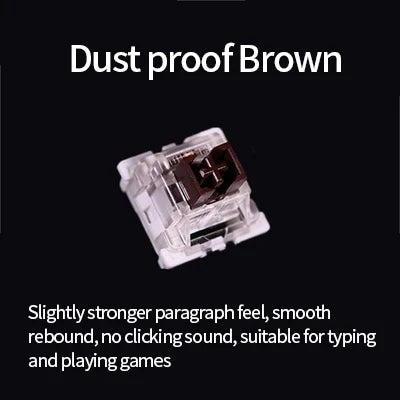 70/30/30pcs Dustproof Switch For Mechanical Keyboard Shaft Switch Gamer Keyboard Axis Clicky Linear Tactile Silent Switches Oasis Select 70PCS Dustproof Brown