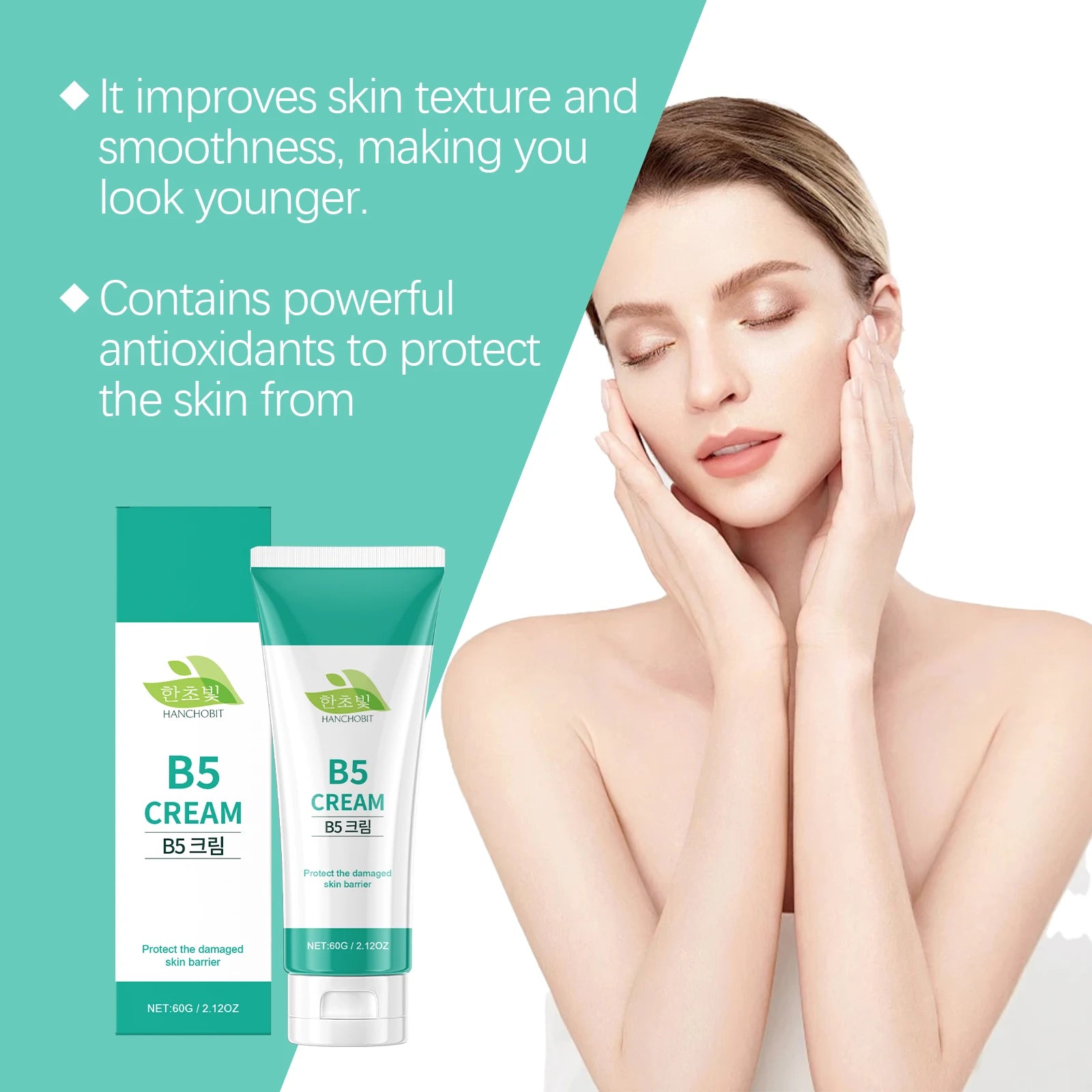B5 Face Cream: Daily Moisturizing Facial Cream for Improving Rough Skin, Nourishing the Face & Restoring Vitality Oasis Select