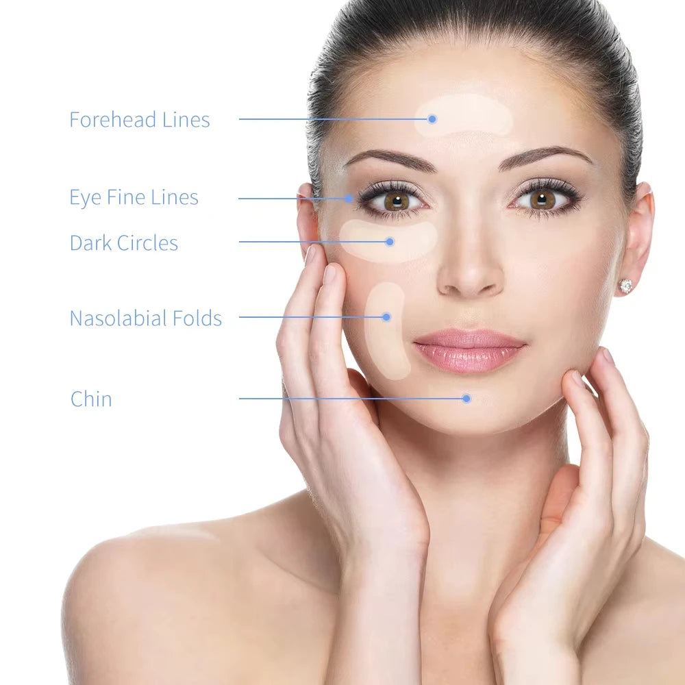 0.25mm Retinol Microneedle Eye Patches Mask Reduce Dark Circle & Eye Bags Anti-Aging Firming Patches Forehead & Smile Line Patch Oasis Select