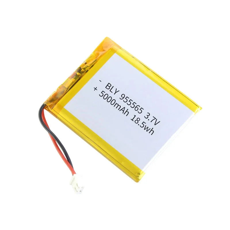 1-20 PCS 955565 Polymer Lithium Battery 3.7V 5000mAh Lithium Ion Battery For Power Bank GPS 100% Real Capacity Oasis Select