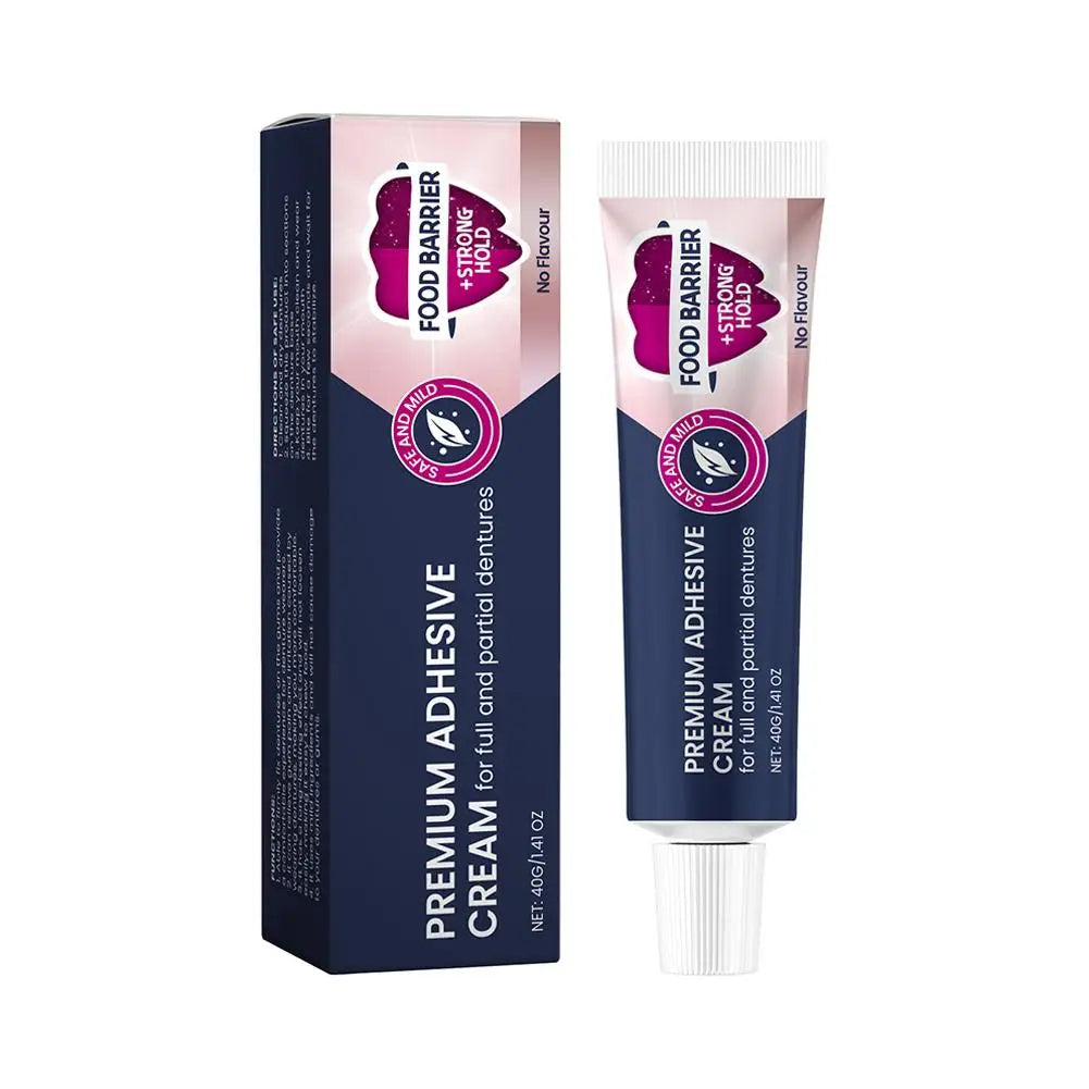 Strong Hold Denture Adhesive Cream – All-Day Secure Fit 40g