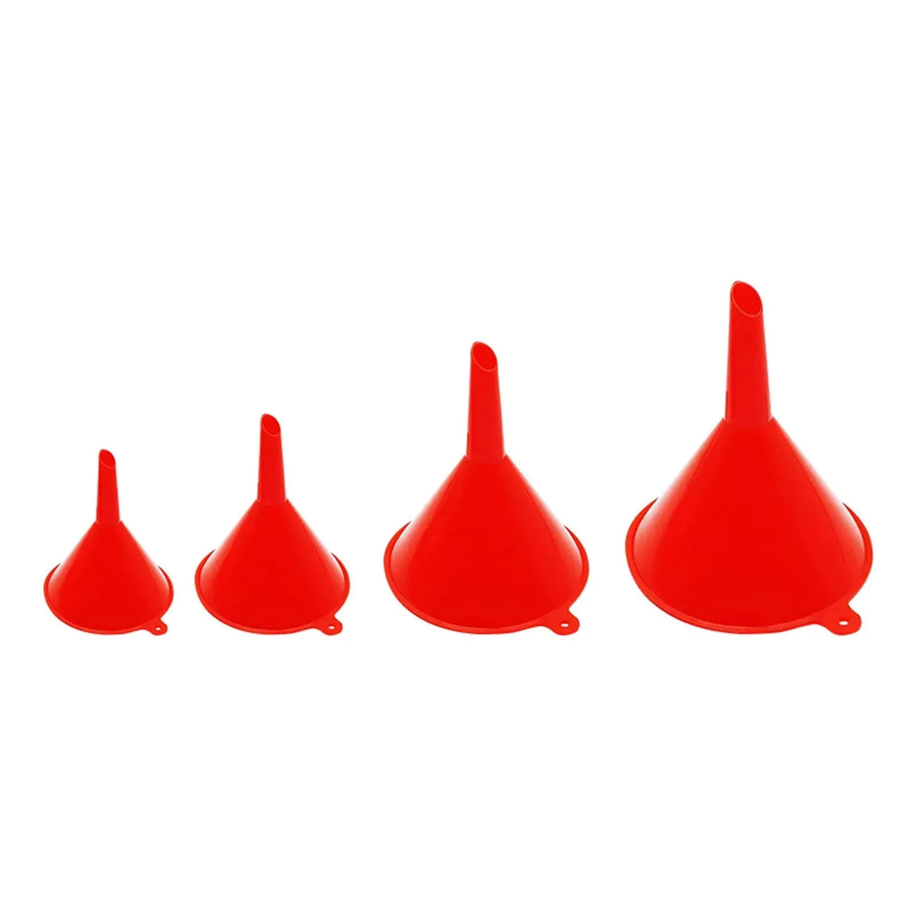 4-Piece Plastic Funnel Set – Kitchen, Auto & Home Use Plastic Funnel Set Oasis Select