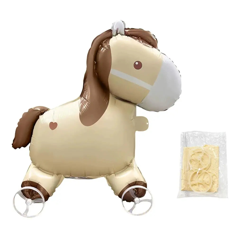 Walking Animal Foil Balloons with Wheels – Kids Party Decor