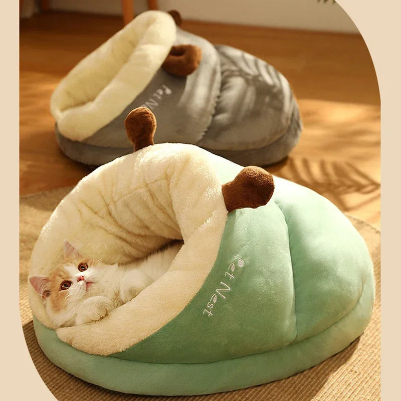 New 2023 Pet Warm Thickened Nest Slippers Series Cat Litter Mat Dog Autumn Winter House Beds For Cat Oasis Select