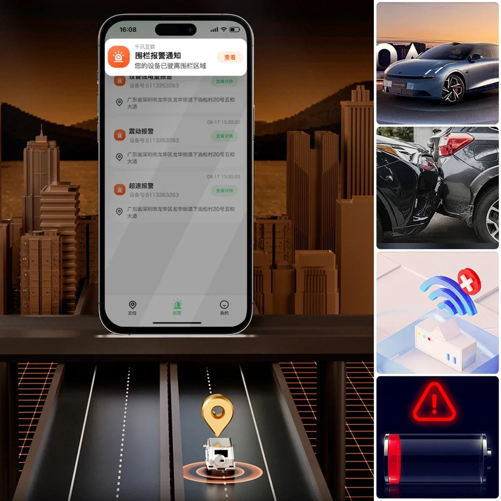 Smart Magnetic GPS Tracker | 4G Real-Time Locator for Car & Pet