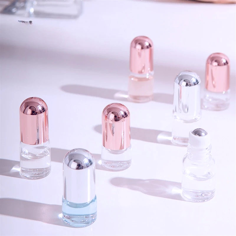 3pcs 1ml 2ml 3ml Mini Roller Ball Perfume Bottle - Portable and Refillable, Suitable for Travel and Essential Oils Oasis Select