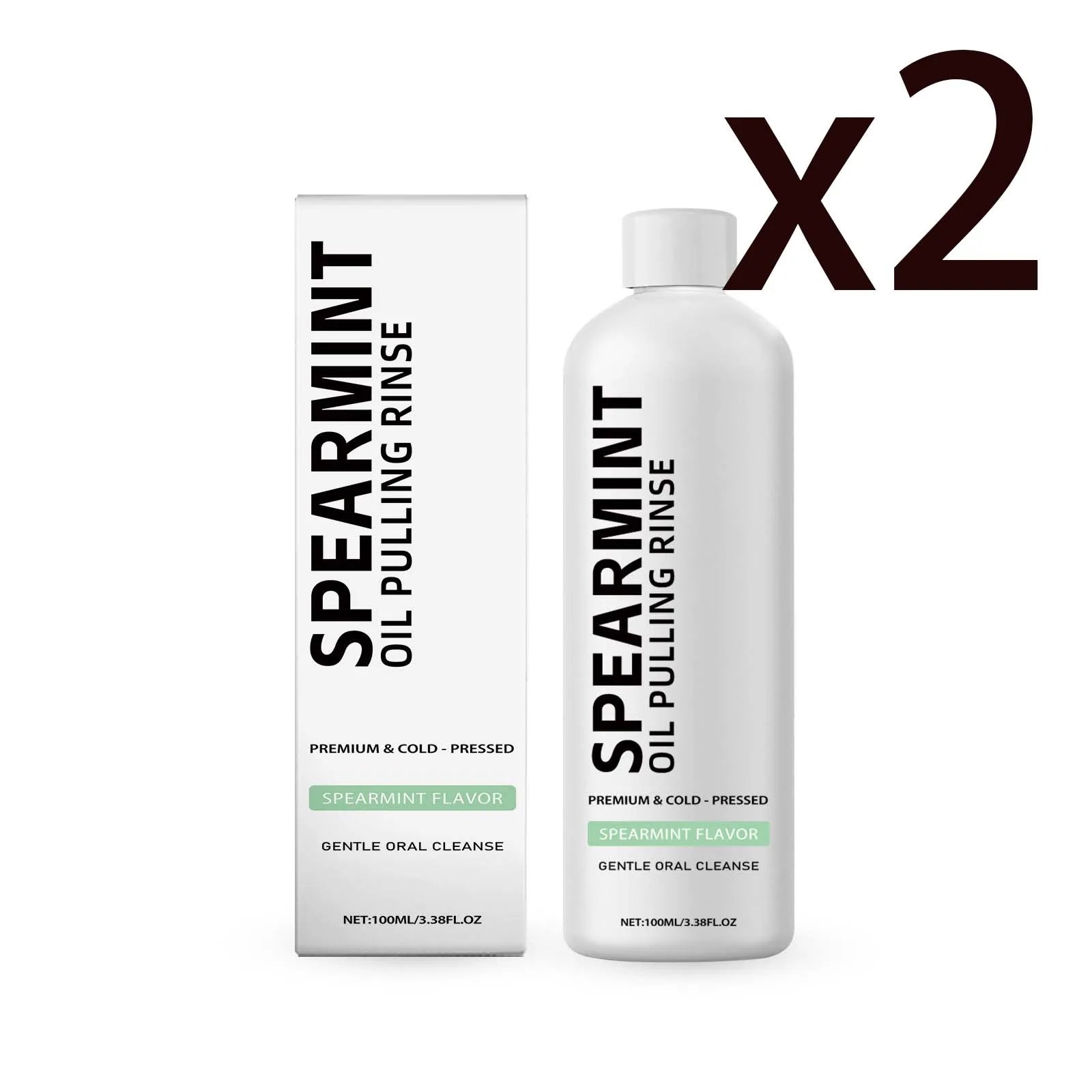 Orchid Mint Mouthwash – Fresh Breath & Gum Relief 100ml Oral Care Mouthwash Oasis Select 2x100ml