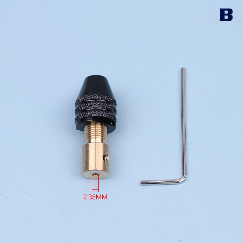 2mm-5mm Universal Small Electronic Drill Bit Collet Mini Chuck Tool Set Fixture Clamp Multifunction Micro Electric Drill Chuck Oasis Select B