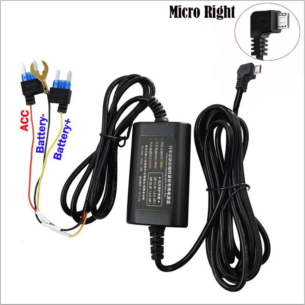 Parking Surveillance Cable for 4K A800S A500S D06 D07 D08 M300 Hardwire Kit UP02 for Car DVR 24H Parking Monitor Oasis Select
