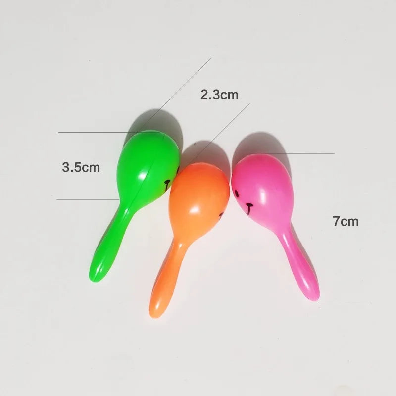 3pcs Bird Toys Parrot Rattle Bell Sand Hammer Maracas Bird Bite Wisdom Interactive Training Toy Pet Bird Toys Color Random Oasis Select