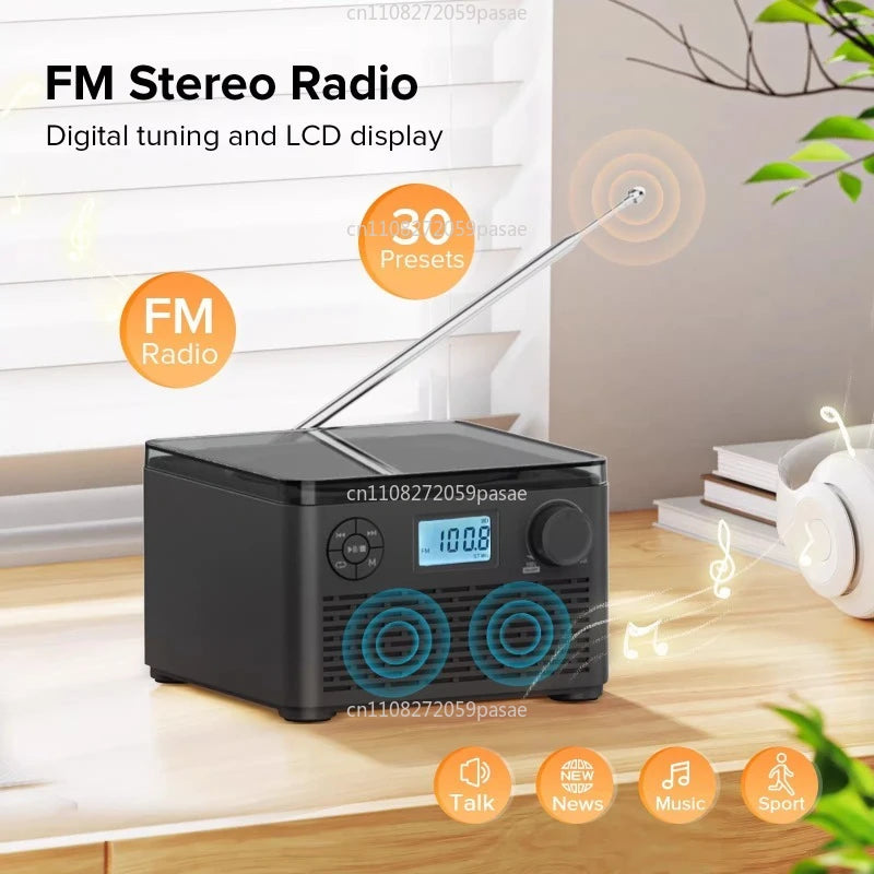 Retro CD Player Bluetooth FM Radio | Disc Album Home Gift