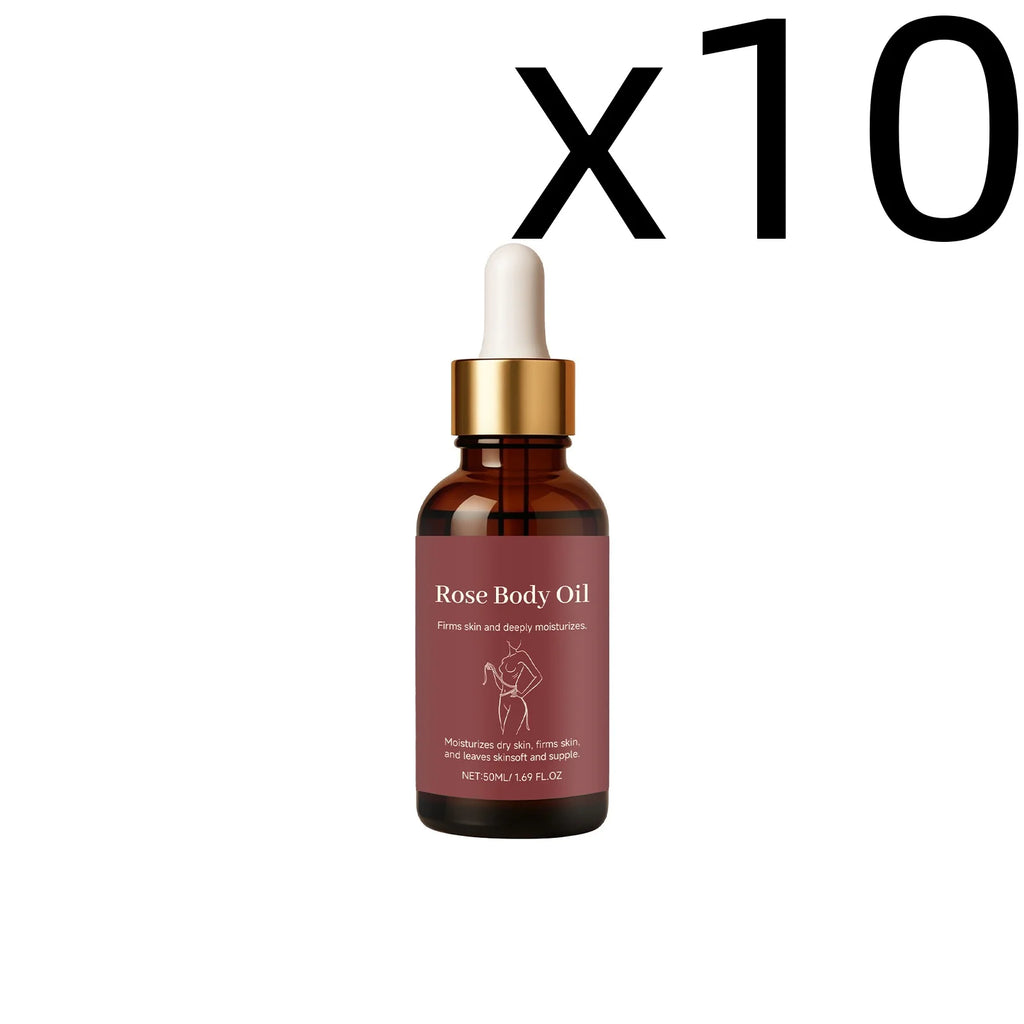 Rose Body Essential Oil Serum – Deep Moisturizing 50ml Body Oil Serum Oasis Select 50ml X 10PCS