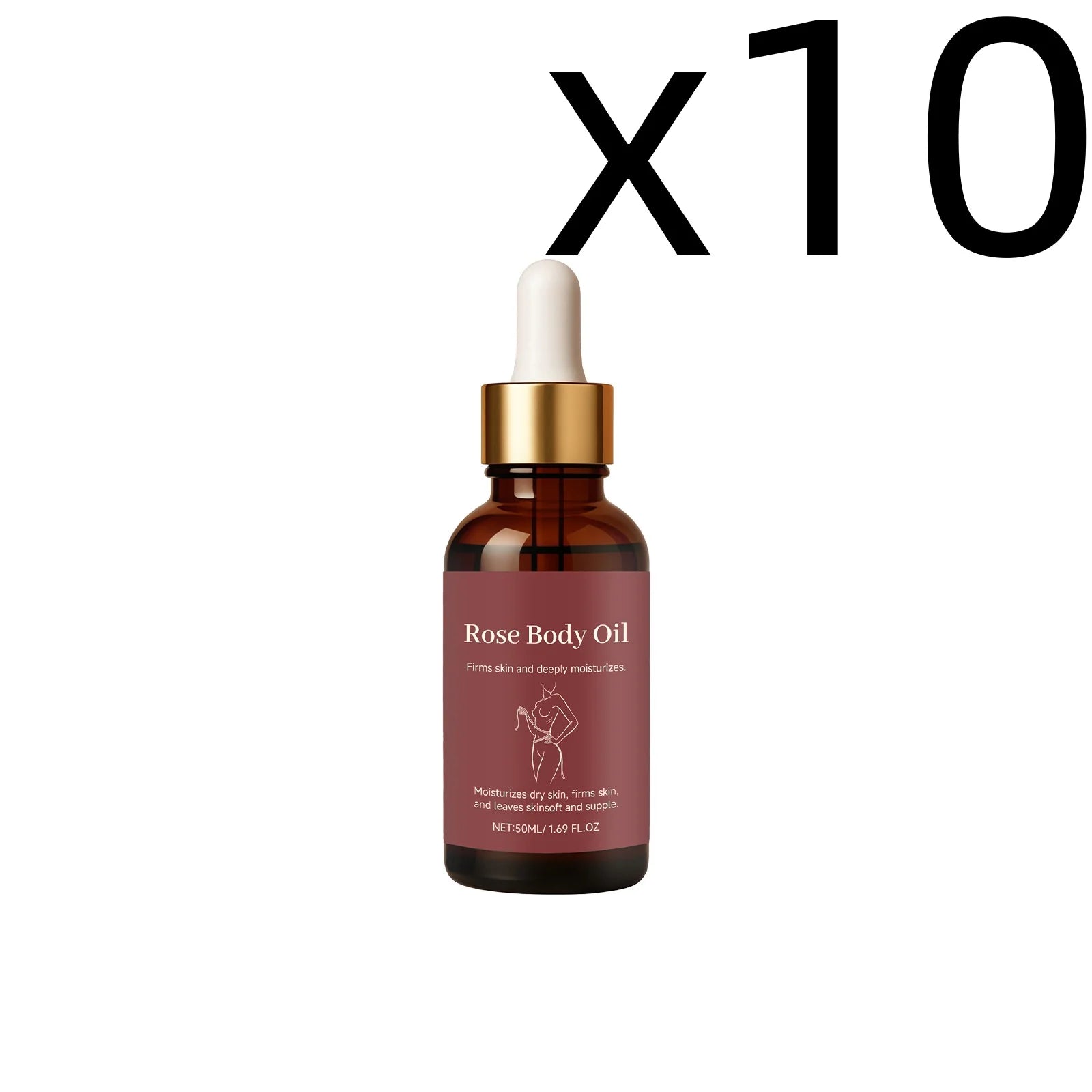 Rose Body Essential Oil Serum – Deep Moisturizing 50ml Body Oil Serum Oasis Select 50ml X 10PCS