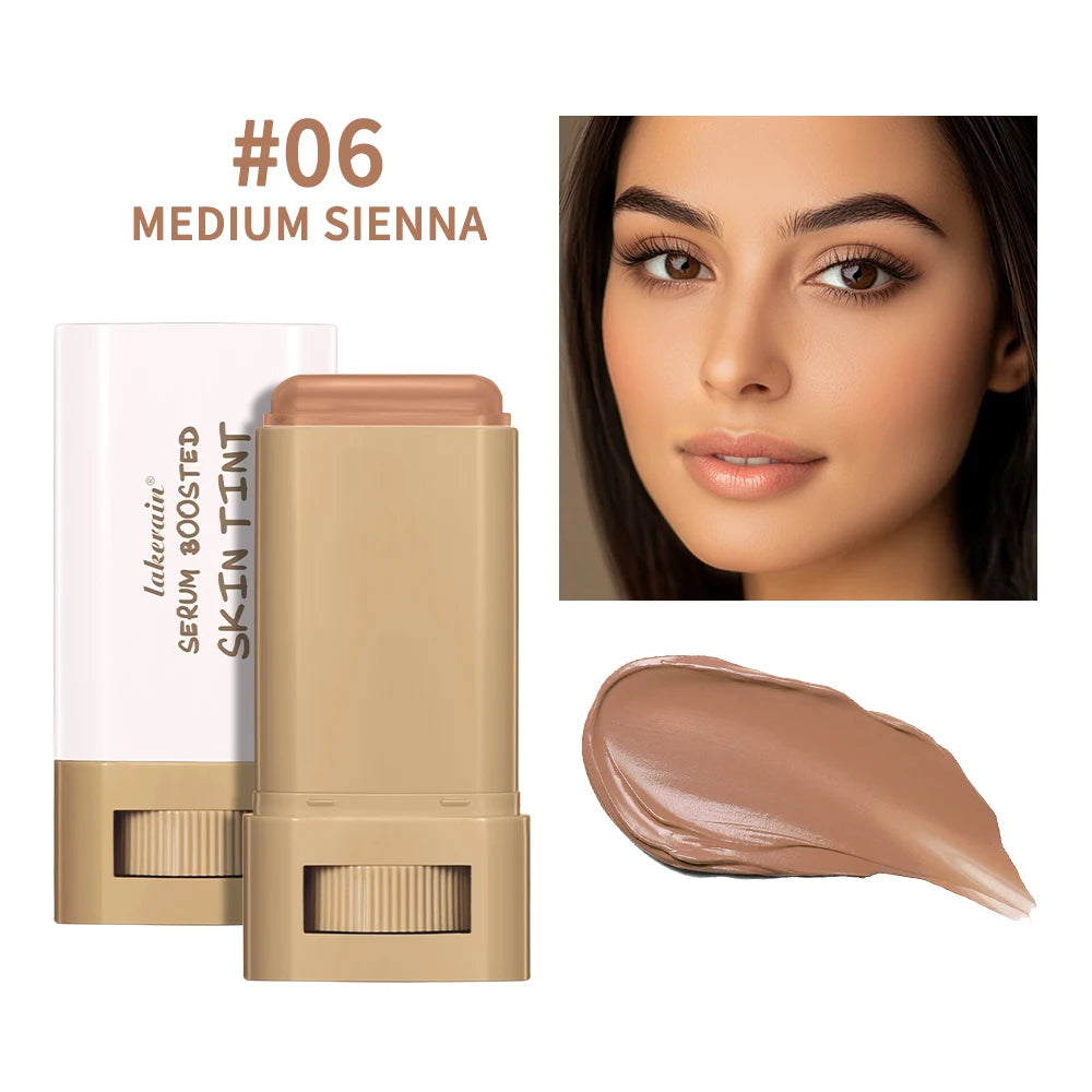 Skin Tint Foundation Stick 6 Colors Balm Serum Boosted Smooth Plumper Hight Coverage Travel Bronze Foundation Stick Makeup Oasis Select Color 6