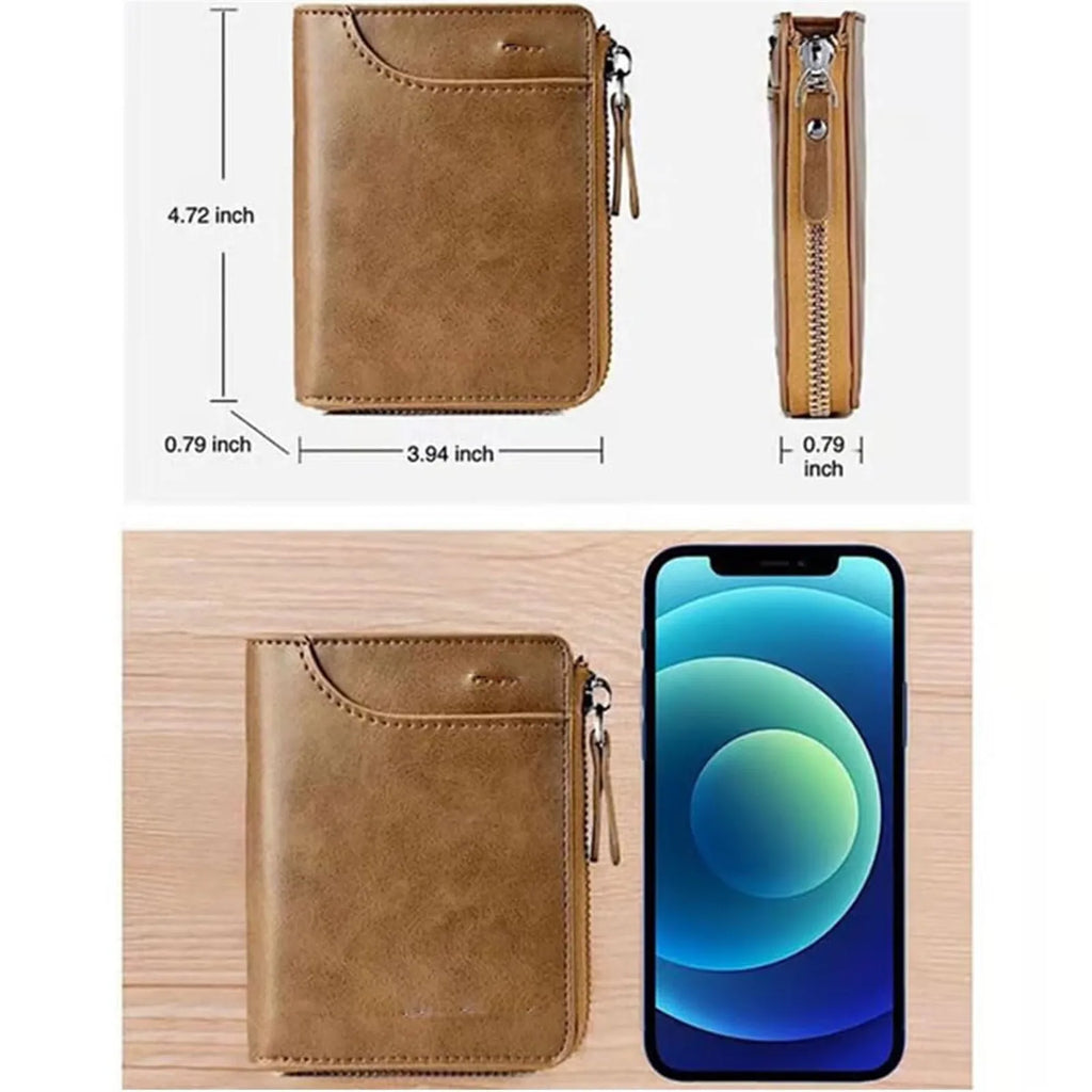 Men's RFID Bifold Wallet – Slim PU Leather Multi-Card Holder Men's Bifold Wallet Oasis Select