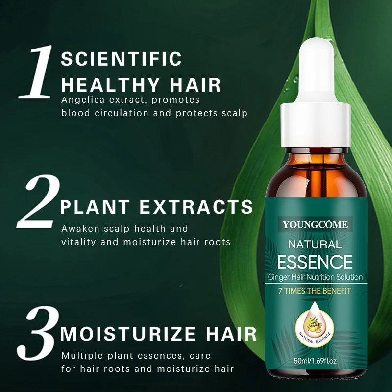 Natural Ginger Hair Serum – 7X Strength & Frizz-Free Leave-In