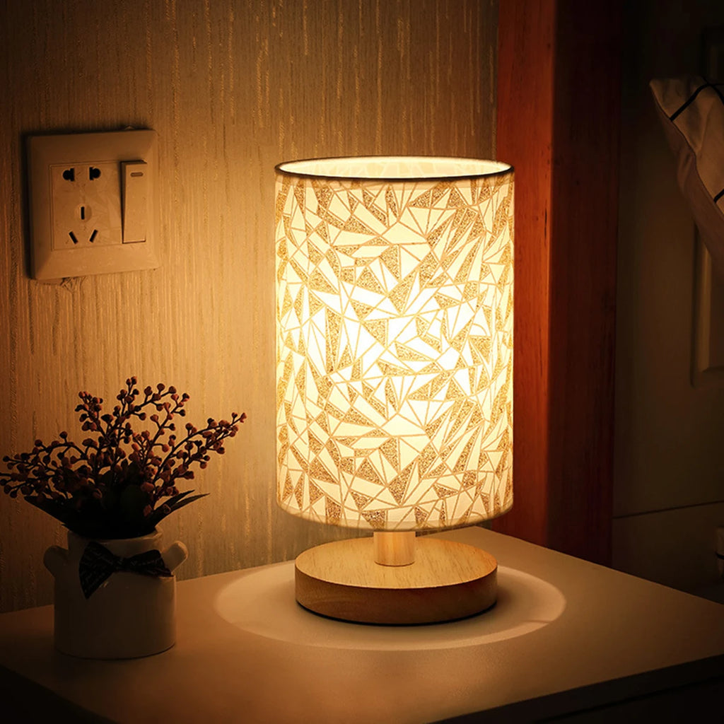 Linen Table Lamp USB Powered Modern Nordic Table Lamp Night Light Bedside Lamp For Bedroom Living Room Decoration Oasis Select Golden