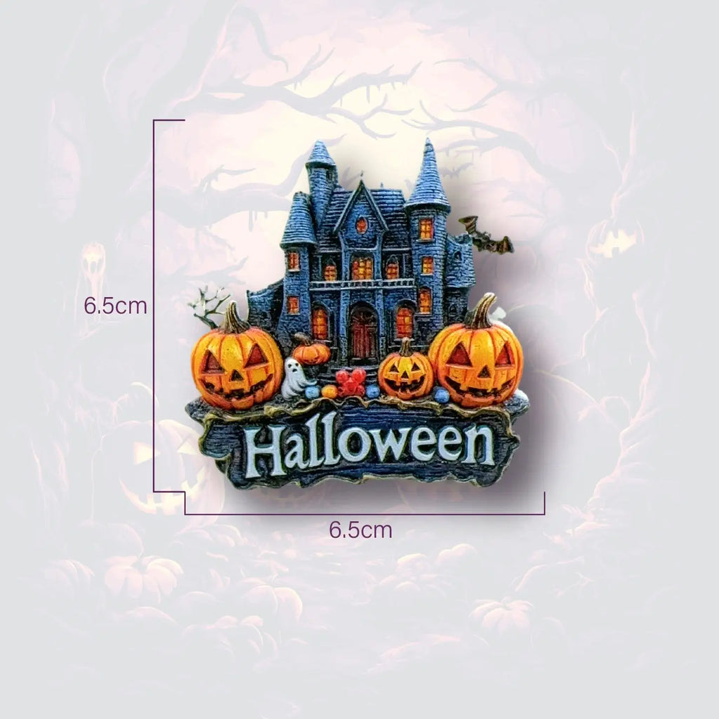 Refrigerator Stickers Halloween Series Souvenirs Creative Gifts Home Decor Magnetic Stickers Accompanying Ceremony High Sense Oasis Select Shadow Castle