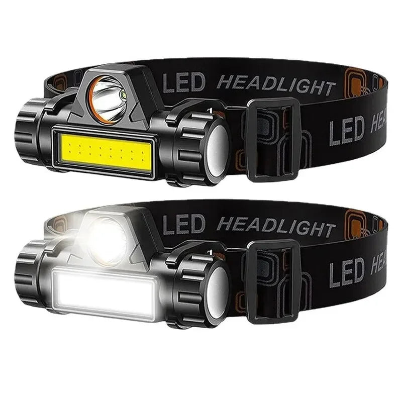 Rechargeable COB LED USB Headlamp Strong Magnetic Powerful Headlight Super Bright Waterproof Head Torch For Outdoor Fishing Oasis Select