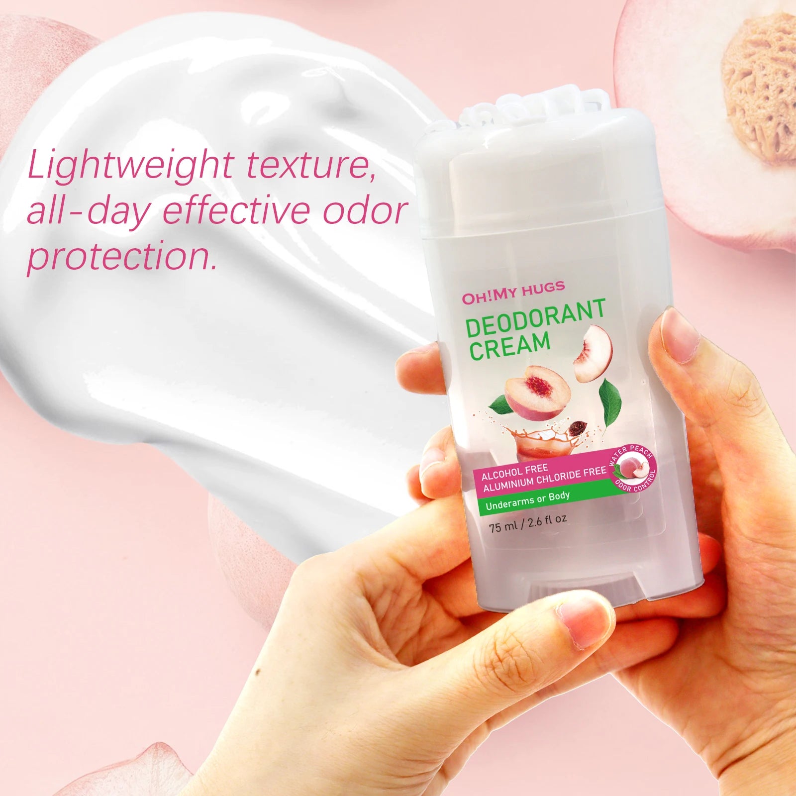 YURHERSU Peach Deodorant Stick – Long-Lasting Freshness Deodorant Stick Oasis Select