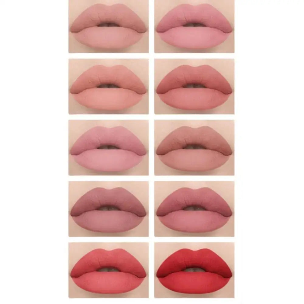 Dragon Ranee 10-Pc Matte Liquid Lipstick Set – Waterproof & Long Lasting