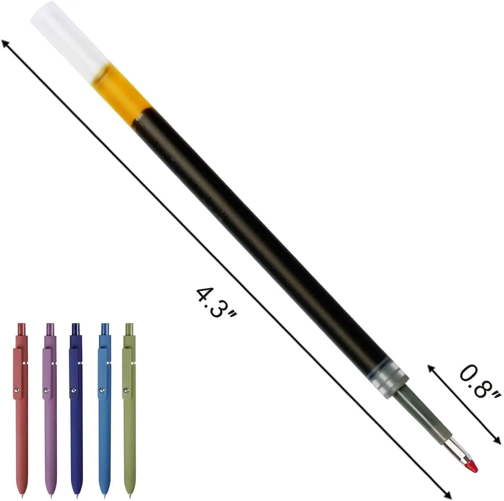 20 Pcs Ink Pen Refills Compatible with Pilot G2, Sharpie Gel Pens 0.5 Refills Black, Fine Point Pen Refills for Click Pens Oasis Select