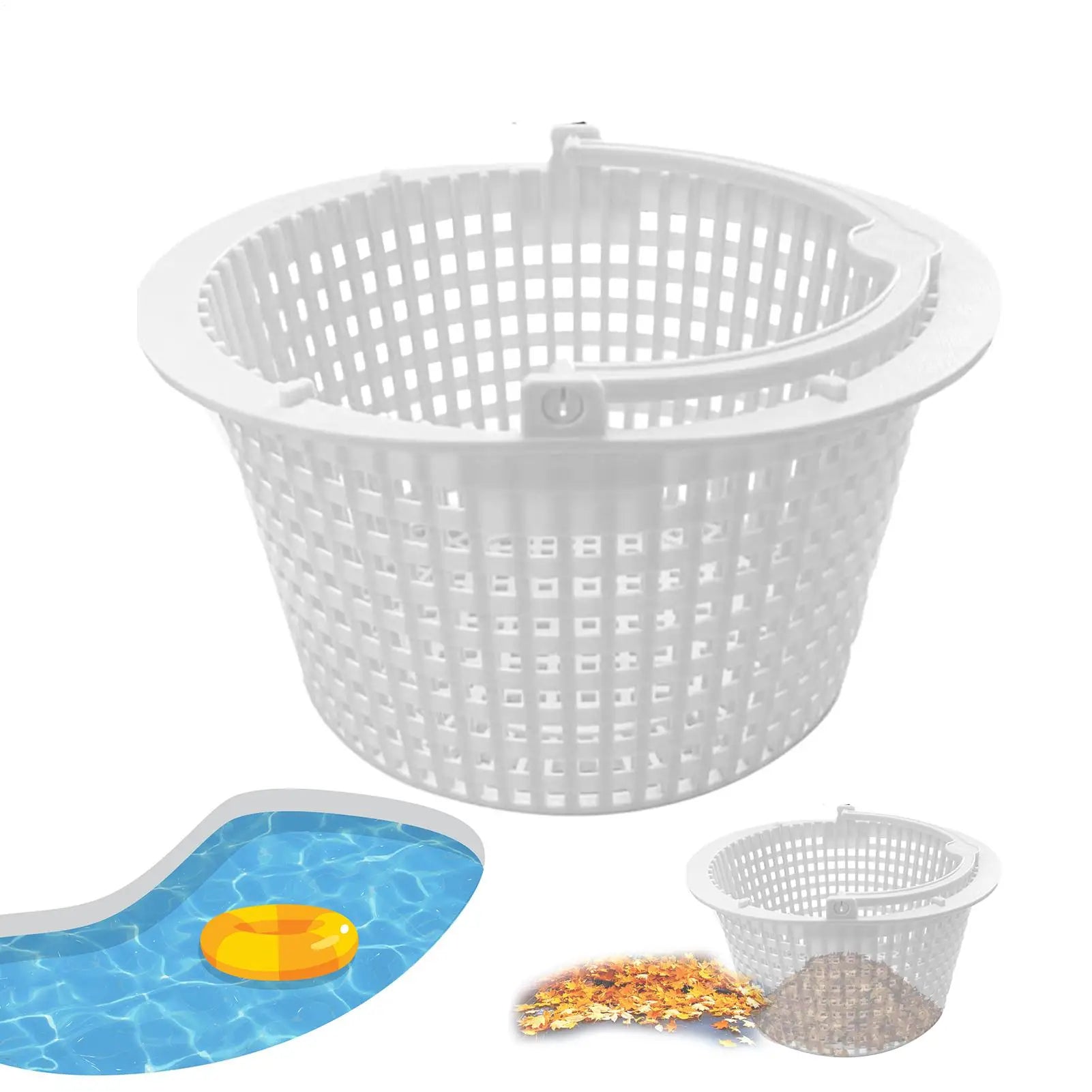 Swimming Pool Skimmer Basket Aboveground Pool Filter Basket Swimming Pool Cleaning Accessories Skimmer Filter Basket with Handle Oasis Select