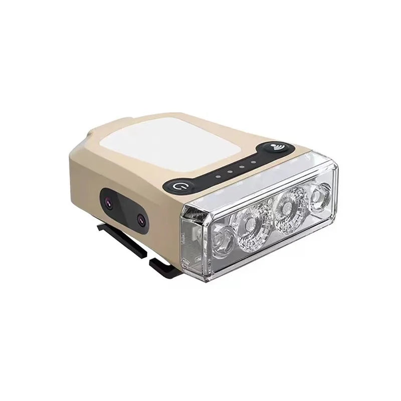 SHINEKNOT LED Rechargeable Headlamp – Multi-Color Clip Cap Light