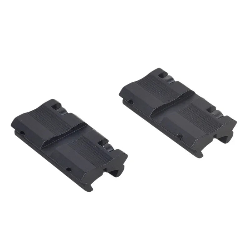 Weaver Picatinny Adapter 11mm Dovetail 2Pcs CNC Aluminum Mount Base 9.5mm-10mm Mini Clamp Red Dot Sight Converter Oasis Select