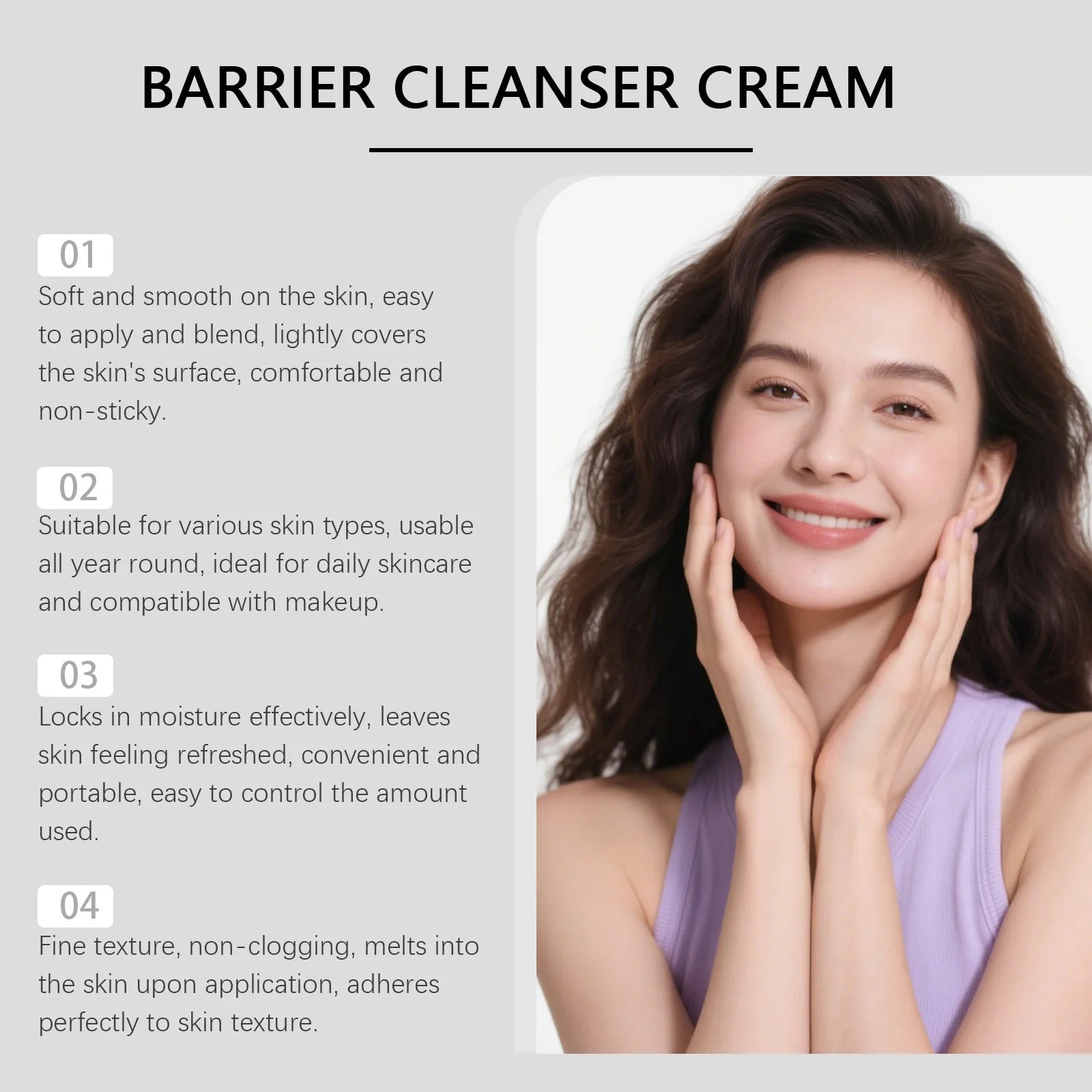 PDRN Cleanser Cream – pH Balance, Oil Control & Hydration