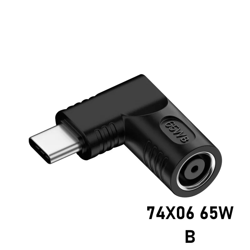 65W PD Converter DC to USB C Type c Power Adapter Converter 3.5X1.35mm 4.8X1.7mm 5.5X2.5 mm Laptop Charger to Type C Connector Oasis Select B