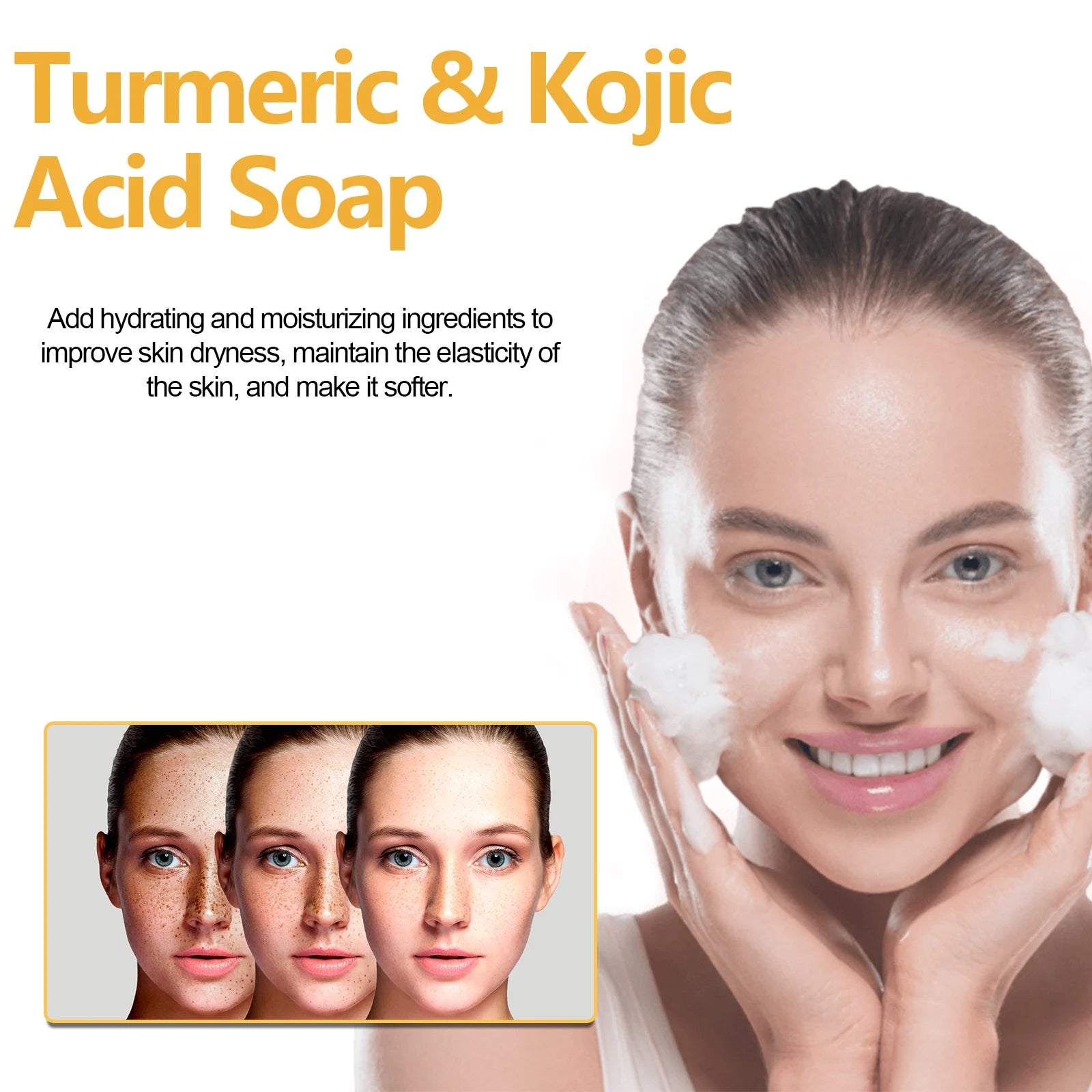 EELHOE Turmeric Kojic Acid Soap – Brighten & Fade Dark Spots