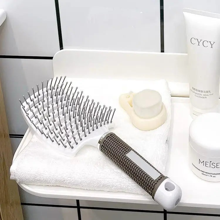 Professional Curved Vented Detangling Brush – Wet & Dry Hair