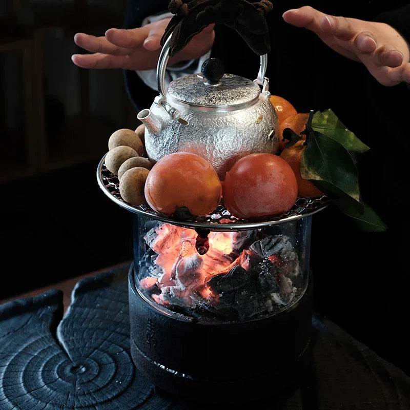 Tea Cooking Considerable Fire Charcoal Cast-iron Cast-iron Household Teahouse Outdoor Open Fire Tea Stove Tea Pot Oasis Select