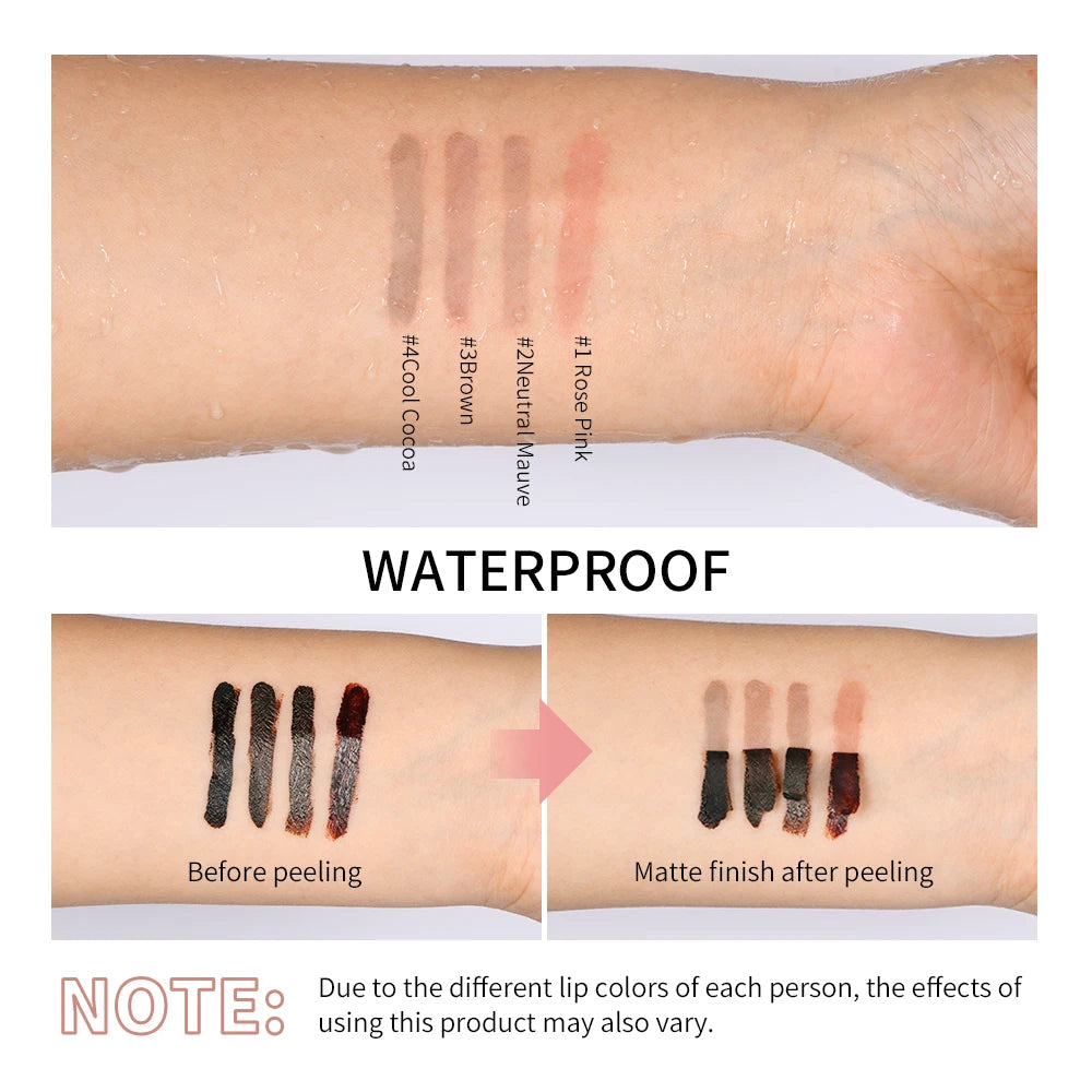 Peel Off Tatoo Lip Liner Waterproof Long Lasting Lipliner Pencil Transfer Proof Matte Finish Lipgloss Lipstick Makeup 4 Colors Oasis Select