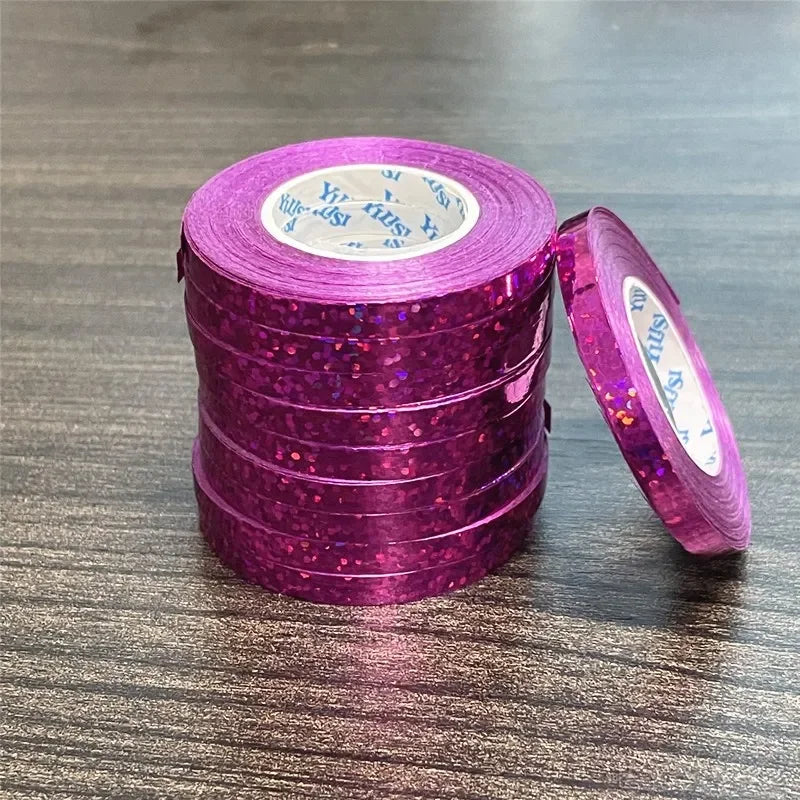 10Meter/Rolls 5mm Balloon Ribbon Party Birthday Wedding Accessorie Laser Balloon Chain Satin Ribbons Crafts DIY Party Supplies Oasis Select D-1 roll 10M