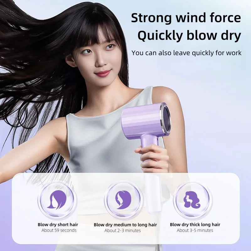 URGGU T9 2400W Low-Noise Ionic Hair Dryer | Home & Salon
